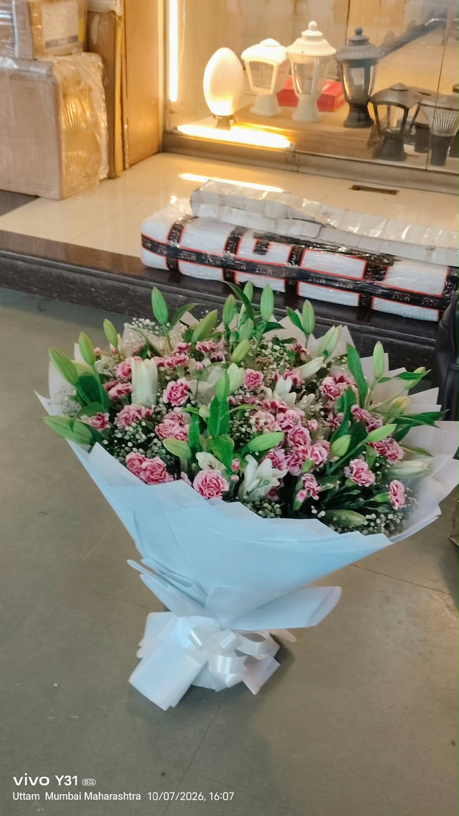 Lilles and carnation mixed Bouquet